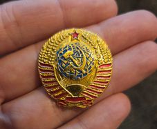 Vintage Soviet USSR Russian Military Hat Pin