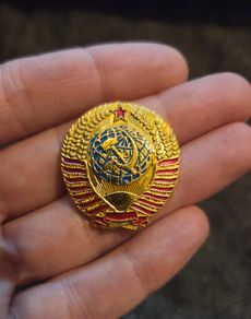 Vintage Soviet USSR Russian Military Hat Pin