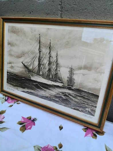 Vintage Ship Print