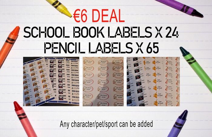 school book labels