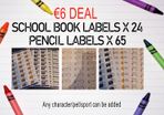 school book labels