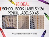 school book labels