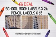 school book labels
