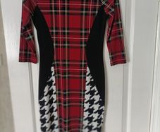 Tartan dress river island size 8/10