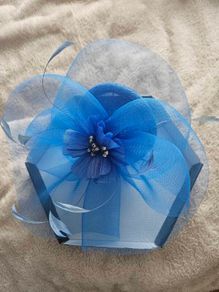 royal blue fascinator