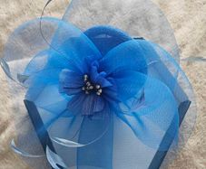 royal blue fascinator