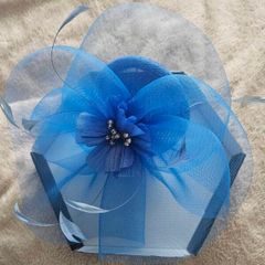 royal blue fascinator