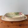 French Vintage Ceramic Majolica Asparagus Serving Set Image 5