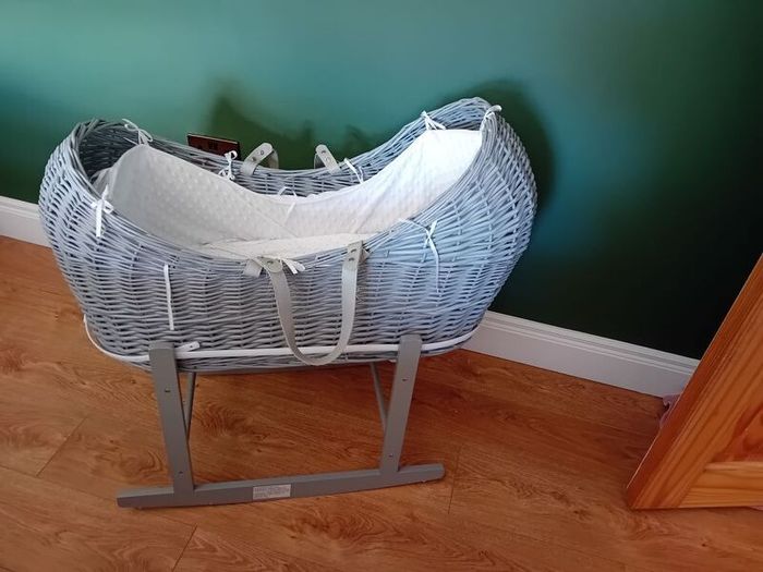 Grey Moses Basket