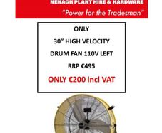 30" Industrial Fans 110v