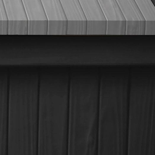 Eden Bench Outdoor Storage Box Garden Furniture, Graphite and Grey, 132.5L x 75W x 18.5H cm (FREE POSTAGE)