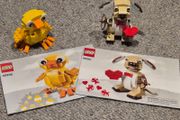 Lego 40201 Valentine's Cupid Dog and 40202 Easter Chick