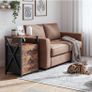Bedside Table Set of 2 with Charging Station, Side Table with Led Lights Image 9