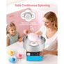 Cotton Candy Machine Commercial, 1000W Electric Candy Floss Maker, Easy Use with 38cm Stainless Steel Bowl and Sugar Scoop, Makes Hard Candy for Home Kids Birthday, Family Party, Blue Image 4