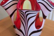Newgrange Living Red Zebra Windows Pillar Candleholder