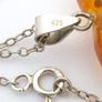 Natural Baltic Amber Heart 925 Silver Necklace Image 4