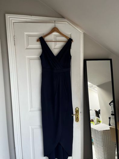 Folkster navy blue A-line dress