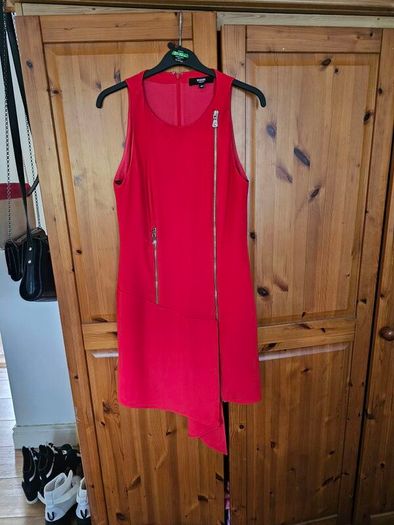 Versus Versace Red Zip Up Dress