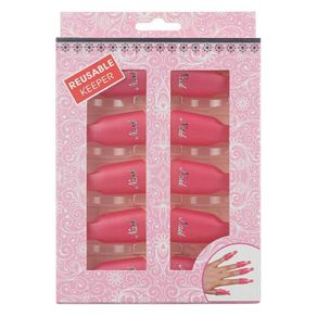 Reusable Keeper Plastic Remover Cap Soak Off Clip - PINK