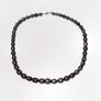 Peacock/black pearls necklace with sterling silver clasp Image 3