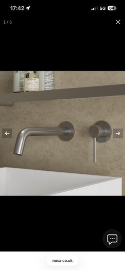 Faro Wall Mounted Basin Mixer Tap