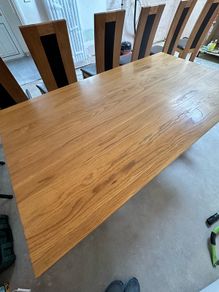 Solid Oak Dining Table and 6 Chairs
