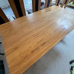 Solid Oak Dining Table and 6 Chairs