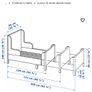 Ikea pink extendable bed Image 2