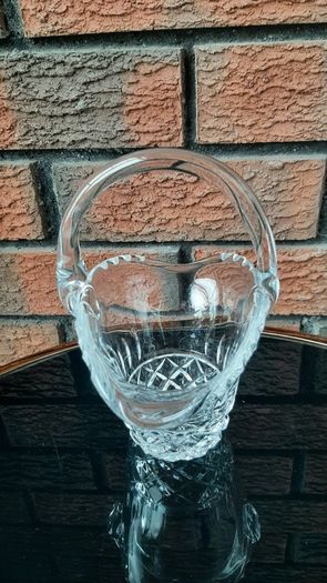Vintage Galway Irish Crystal Flower Basket