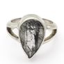 Vintage 925 Sterling Silver & Rutilated Quartz Ring Image 3