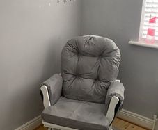 Rocking chair and footstool