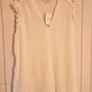 Winter white flowy sleeveless ladies top Image 4