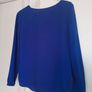 Top in bright blue, 4/4 sleeves Image 2