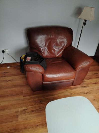 leather armchair