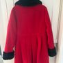 Red fur lined coat Image 4