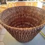 Vintage Rattan Basket Bowl Image 10