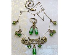 Boho Style Set: Earrings + Pendant - nice gift + other designs available