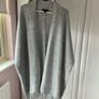 grey fringed sleeveless cardigan s/m generous Image 10