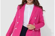 Tommy Hilfiger - Blazer - Pink - Linen Cotton - Fits UK 10 to 12 - BNWT RRP 300