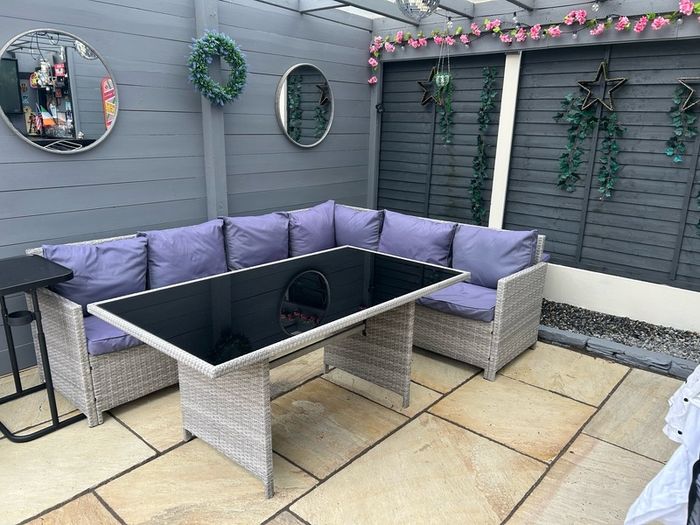 rattan garden furniture set