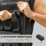 15KG Adjustable Weighted Vest, Running Weight Vest, with 30 Metal Weights, Reflective Strips, for Running, Exercise Image 4
