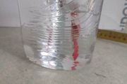 Kosta Boda Zweden Kjell Engman design vintage RED Ice glass candle holders / sticks.