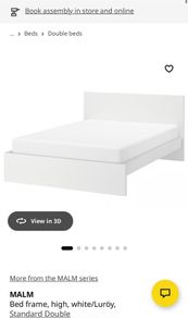 ikea Malm double bed