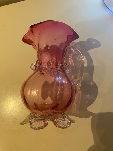 Victorian Cranberry glass jug