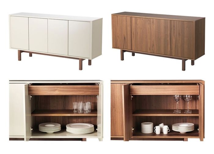 Original ikea stockholm sideboard cream and walnut
