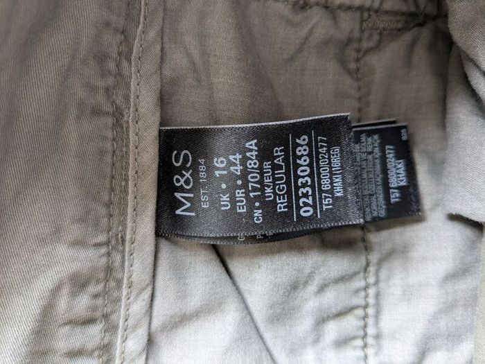 M and S chinos size 16