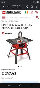 Einhell circular saw table