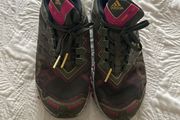 Adidas Trainers UK 5.5 Khaki &amp; Pink