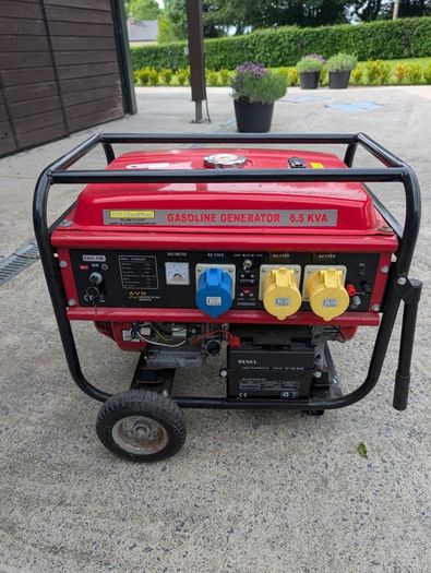 Pacini Petrol Generator 6.5 kVA / 5.2 kW (Electric Key Start