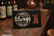 Man Cave Bottle Stainless Steel Opener